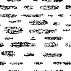 Seamless pattern, rough vector background, black and white