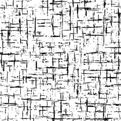 Seamless pattern, rough vector background, black and white