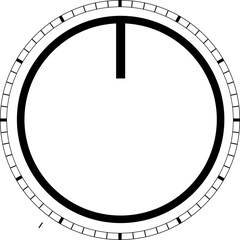 Adjustment dial. Rotary dials with round scale volume controller. 
