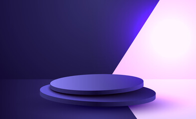 Abstract scene background. Product presentation, mock up, show cosmetic product, Podium, stage pedestal or platform.