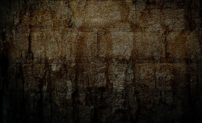 grunge brown  vignette and rustic texture  background