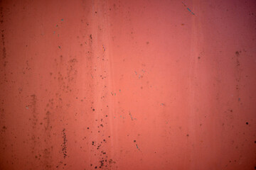 Red metal door. The background is made of red metal. An iron wall for graffiti.