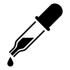 Silueta aislada de cuentagotas