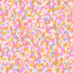 Painted colorful seamless pattern. Abstract background with brush strokes. 