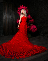 Fototapeta premium woman in studio