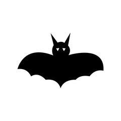 Bat vector isolated on white background. Happy Halloween vector isolated on white. Perfect for coloring books, textiles, icons, the web, paintings, children's books, and t-shirt print.	
