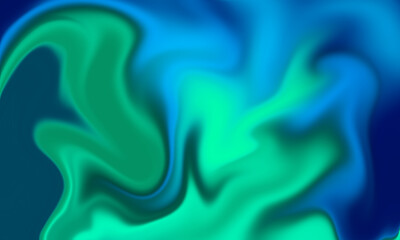 dark blue and green liquid pattern abstract background