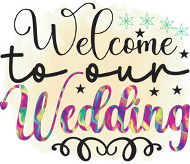 Wedding Sublimation Design