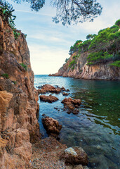 Obraz premium Calas y playas de la Costa Brava en Girona