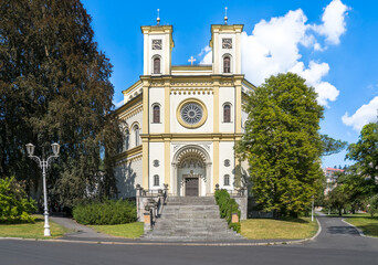 Fototapeta premium Church of the Assumption of Our Lady, Marianske Lazne, Czech Republic