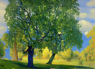 Trees Leaf Spring Branch Grass Outdoors Plant Summer Forest Meadow Leaves Foliage Nature Garden Blossom Autumn Landscape Rural Woods Tree Park Sun Field Season Environment