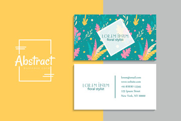 Vector abstract creative business cards (set template)