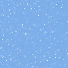 Snow background. Snowfall seamless pattern Digital illustration