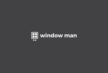 Obraz premium Window man logo