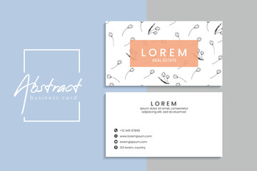 Vector abstract creative business cards (set template)