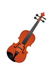 Fototapeta na wymiar Violin. Brown Violin. Musical instrument