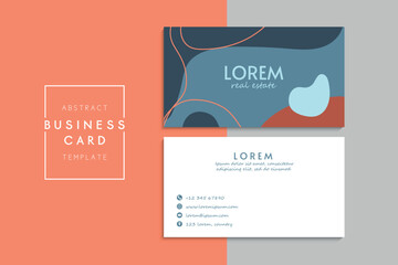 Vector abstract creative business cards (set template)