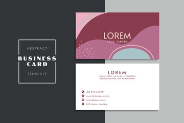 Vector abstract creative business cards (set template)