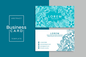Fototapeta na wymiar Vector abstract creative business cards (set template)