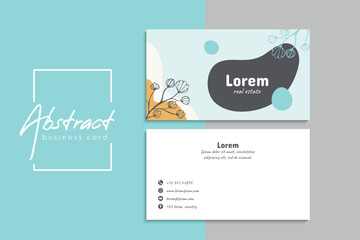 Vector abstract creative business cards (set template)