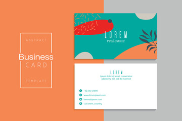 Vector abstract creative business cards (set template)