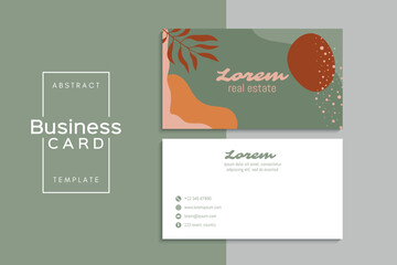 Vector abstract creative business cards (set template)