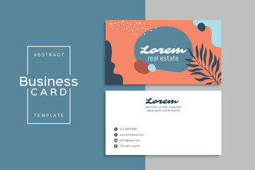 Vector abstract creative business cards (set template)