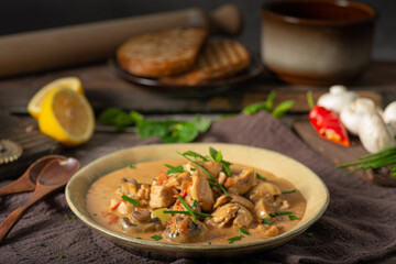 Delicious chicken curry
