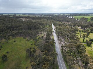 Flooding Axedale village, Campaspe River burst its banks near Bendigo after heavy spring rain 2022