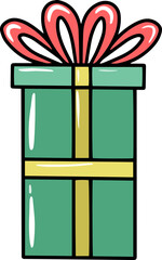 Valentines day Box Gift Illustration