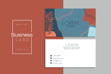Vector abstract creative business cards (set template)