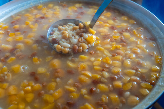 Homemade Asure or Noah's Pudding. Turkish traditional desserts