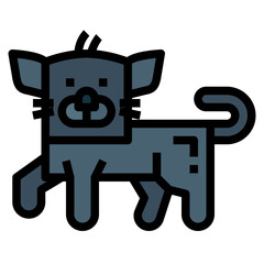 panther filled outline icon style
