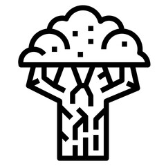 tree line icon style