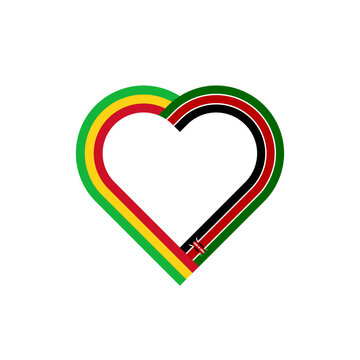 recommend clip art: friendship concept. heart ribbon icon of mali and kenya flags. vector illustration isolated on white background