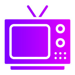 television gradient icon