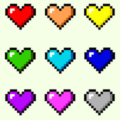 pixel heart art