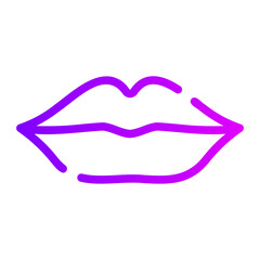 lips gradient icon