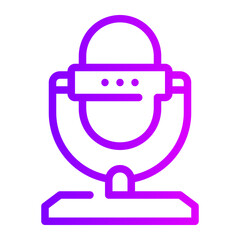 microphone gradient icon