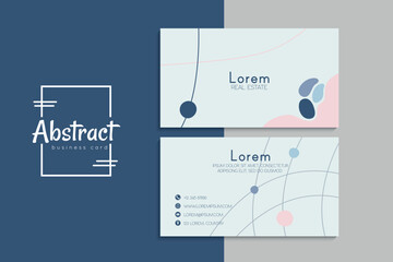 Vector abstract creative business cards (back and front set template)