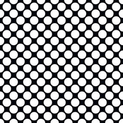 Abstract fashion monochrome polka dots background. Black and white seamless pattern with textured circles. Template design for invitation, poster, card, flyer, banner, textile, fabric. Halftone card - obrazy, fototapety, plakaty