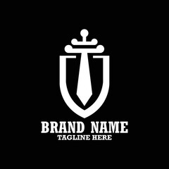 Sword Logo Design Template Inspiration, Vector Illustration.