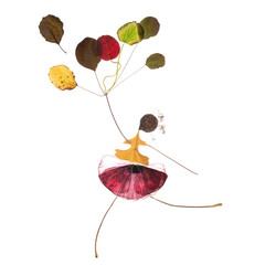 A happy autumn creations, dancing with balloons. © anjokan