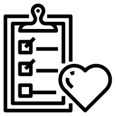 Obraz premium health report line icon