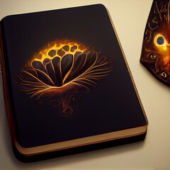 Image of a magic book with spells