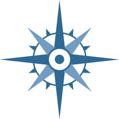 Sea Wind rose star symbol