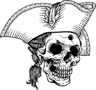 Royal navy pirate ship British navy skull vectors art tattoo black and white