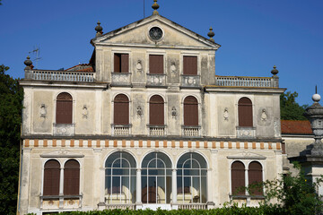 Fototapeta na wymiar Historic villa at Mogliano Veneto, in Treviso province
