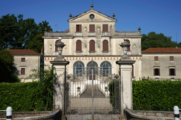 Fototapeta na wymiar Historic villa at Mogliano Veneto, in Treviso province