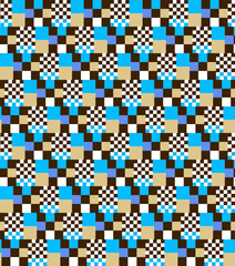 Abstract minimalist vector geometry, punchy forms and colors that demand attention, seamless